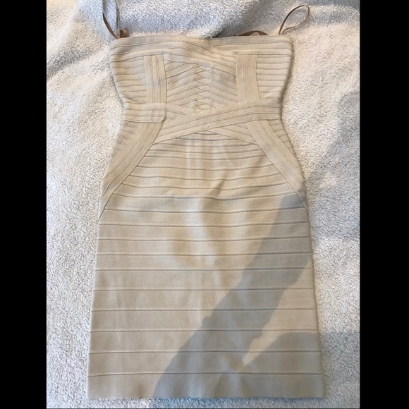 Brand new Herve Leger dress in off white - Picture 2 of 6